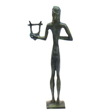 Load image into Gallery viewer, Apollo bronze small statue sculpture - God of light sun music poetry prophecy
