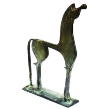 Load image into Gallery viewer, Proud Horse bronze figurine with carvings - Ancient Greece - Museum Reproduction
