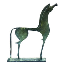 Load image into Gallery viewer, Proud Horse bronze figurine with carvings - Ancient Greece - Museum Reproduction
