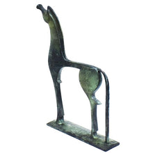 Load image into Gallery viewer, Proud Horse bronze figurine with carvings - Ancient Greece - Museum Reproduction
