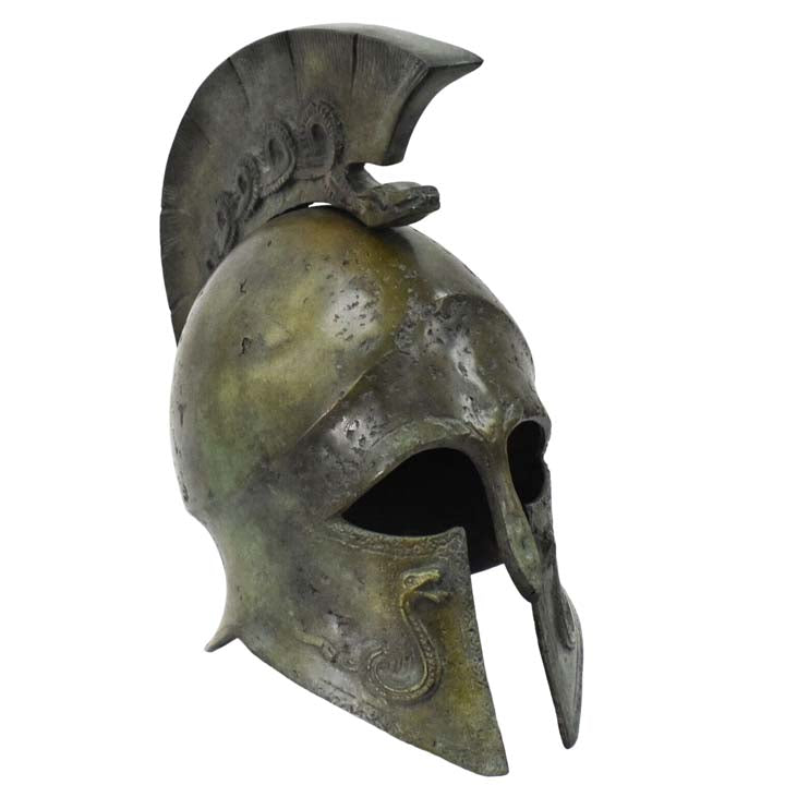 Pure Bronze Corinthian small Helmet - Greek Spartan Hoplite soldier infantry
