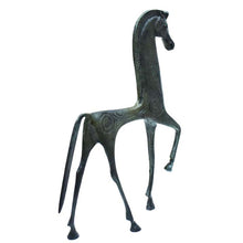 Load image into Gallery viewer, Pure Bronze Horse figurine with carvings - Symbol of wealth power status
