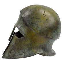 Load image into Gallery viewer, Corinthian pure bronze large helmet with snakes - Hoplite soldier infantry
