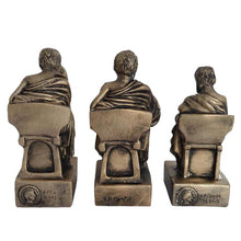 Load image into Gallery viewer, Socrates Aristotle Plato Statues - Fathers of Philosophy - Student Teacher
