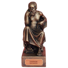 Load image into Gallery viewer, Socrates Greek Philosopher small statue - Western Philosophy - Plato Aristotle
