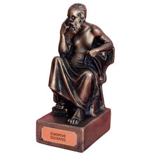 Load image into Gallery viewer, Socrates Greek Philosopher small statue - Western Philosophy - Plato Aristotle
