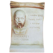 Load image into Gallery viewer, Socrates small relief with Quote - Western Philosophy - Socratis Plato Aristotle
