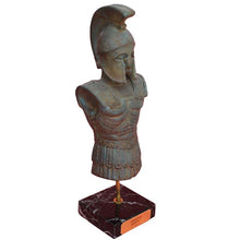 Load image into Gallery viewer, Spartan Panoply Corinthian small Helmet on marble base - Armor Hoplite soldier
