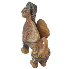 Load image into Gallery viewer, Sphinx clay statue sculpture - Guardian of sacred places
