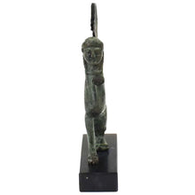 Load image into Gallery viewer, Sphinx small sculpture - Ancient Greek bronze statue - Guardian of sacred places
