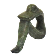 Load image into Gallery viewer, Cycladic Bronze contemplation figurine - Ancient Modern Art Abstract Simplicity

