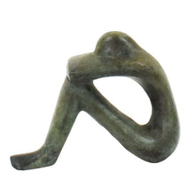 Load image into Gallery viewer, Cycladic Bronze contemplation figurine - Ancient Modern Art Abstract Simplicity
