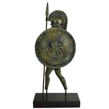 Load image into Gallery viewer, Ancient Greek Bronze Warrior Figurine - Homer iliad Trojan War - Museum Replica
