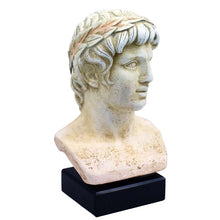 Load image into Gallery viewer, Apollo bust sculpture - Olympian God of light sun music poetry
