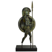 Load image into Gallery viewer, Ancient Greek Bronze Warrior Figurine - Homer iliad Trojan War - Museum Replica
