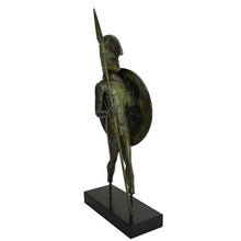 Load image into Gallery viewer, Ancient Greek Bronze Warrior Figurine - Homer iliad Trojan War - Museum Replica

