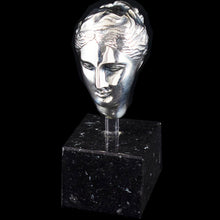 Load image into Gallery viewer, Hygieia - Hygeia Silver Miniature Head - Goddess of Health Healing and Weelbeing
