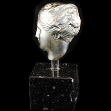 Load image into Gallery viewer, Hygieia - Hygeia Silver Miniature Head - Goddess of Health Healing and Weelbeing
