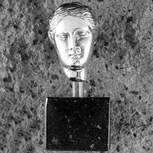 Load image into Gallery viewer, Hygieia - Hygeia Silver Miniature Head - Goddess of Health Healing and Weelbeing
