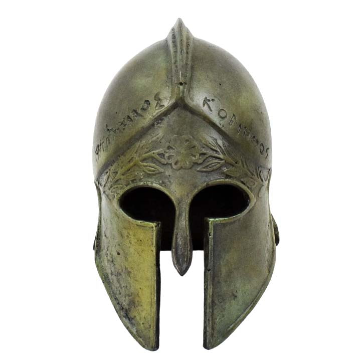 Corinthian small Bronze Helmet - Greek Spartan Hoplite soldier infantry