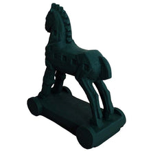 Load image into Gallery viewer, Trojan horse statue - Black sculpture - Greek Mythology - Homer iliad - Odysseas
