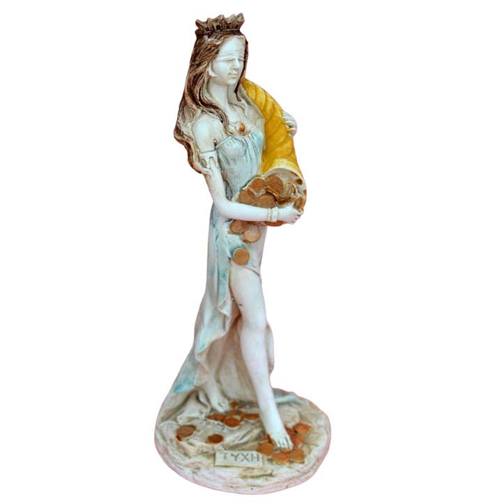 Tyche sculpture statue - Goddess of Chance Fate and Fortune - Tykhe