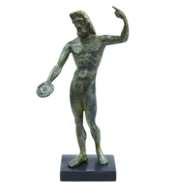 Zeus King of the Olympians Gods bronze statue - Ruler of Sky and Thunder Olympus