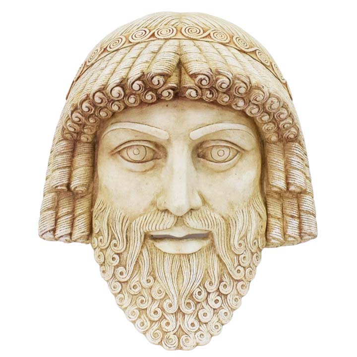 Zeus mask - Ancient Greece First Theater - King of Gods Ruler of Sky a ...