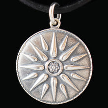 Load image into Gallery viewer, Star of Macedonia Silver Pendant - Alexander the Great King - Vergina Sun
