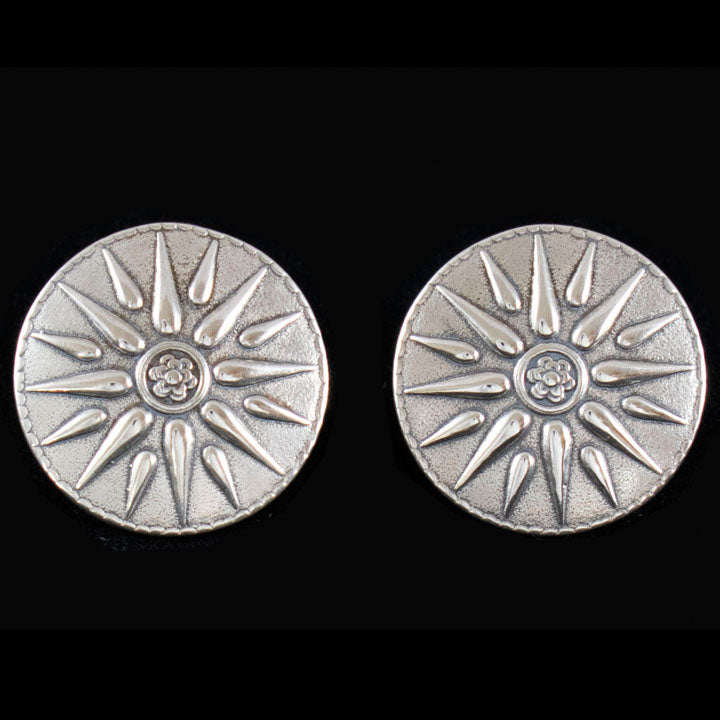 Star of Vergina Cufflinks - Sterling Silver - Alexander the Great - Macedonia