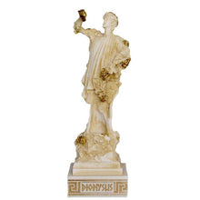 Load image into Gallery viewer, Dionysus Alabaster aged small statue - Dionysus Bacchus God of wine ecstasy
