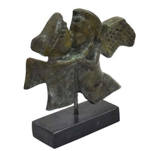 Load image into Gallery viewer, Cupid Eros end Psyche Bronze Figurine - Winged God of Love - True Love Story
