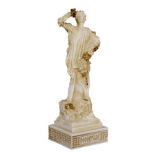 Load image into Gallery viewer, Dionysus Alabaster aged small statue - Dionysus Bacchus God of wine ecstasy
