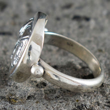 Load image into Gallery viewer, Goddess Athena Silver Ring Size Us 8 1/2 - Symbol of Wisdom Strength Strategy
