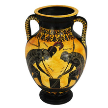 Load image into Gallery viewer, Achilles and Ajax small Amphora Vase by Exekias - Vatican Museum Replica - Trojan War

