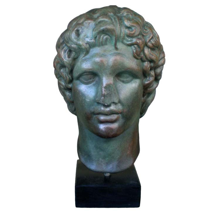 Alexander the Great Macedonian Bust with Bronze Effect