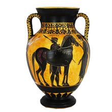 Load image into Gallery viewer, Achilles and Ajax small Amphora Vase by Exekias - Vatican Museum Replica - Trojan War
