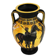 Load image into Gallery viewer, Achilles and Ajax small Amphora Vase by Exekias - Vatican Museum Replica - Trojan War
