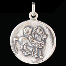 Load image into Gallery viewer, Corinthian Stater Pegasos Silver Pendant 600-530 BC Replica
