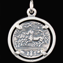 Load image into Gallery viewer, Artemis Silver Pendant Syracuse Dekadrachm - Diana Goddess of Hunt
