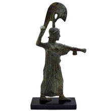Load image into Gallery viewer, Goddess Athena Promachos bronze statue - Symbol of Strategy - Museum replica
