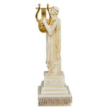 Load image into Gallery viewer, Apollo small Alabaster aged statue God of Music Poetry Sun and Light - Prophecy
