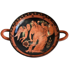 Load image into Gallery viewer, Dionysus with Ariadne and Eros - British Museum Replica - Red figure Kylix
