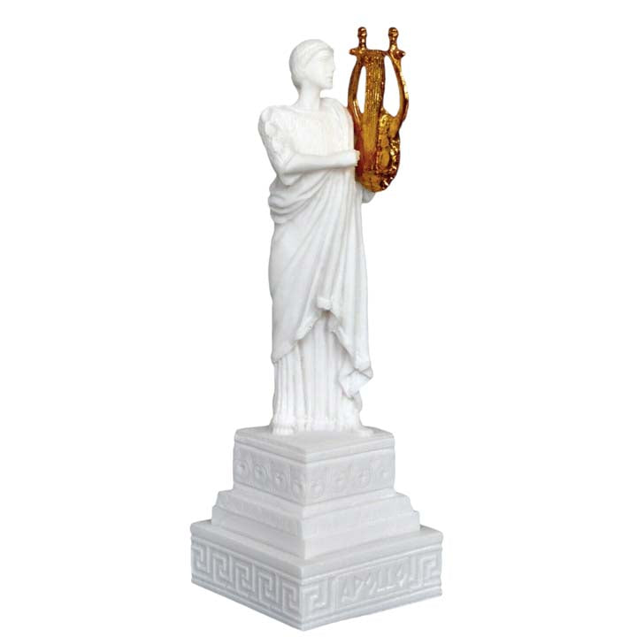 Apollo small Alabaster statue - God of Music Poetry Sun and Light - Prophecy