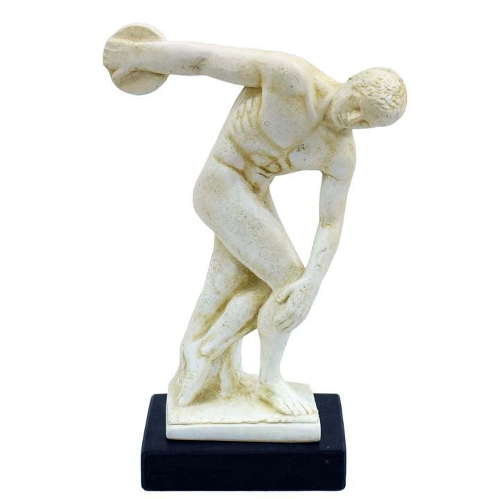 Discobolus of Myron Figurine Discus Thrower Athlete - Ancient Greek Ol ...