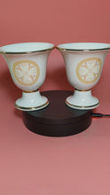 Load and play video in Gallery viewer, Medusa and Helmet Design Pythagorean 2 cups high quality set Pythagoras white
