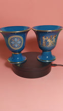 Load and play video in Gallery viewer, Goddess Athena and Parthenon Design 2 cup set Pythagorean Cup color petrol
