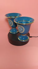 Load and play video in Gallery viewer, Medusa and Helmet Design Pythagorean 2 cups high quality set Pythagoras color petrol
