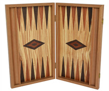 Load image into Gallery viewer, Olive 15&quot; Backgammon Set - Olive wood checkers

