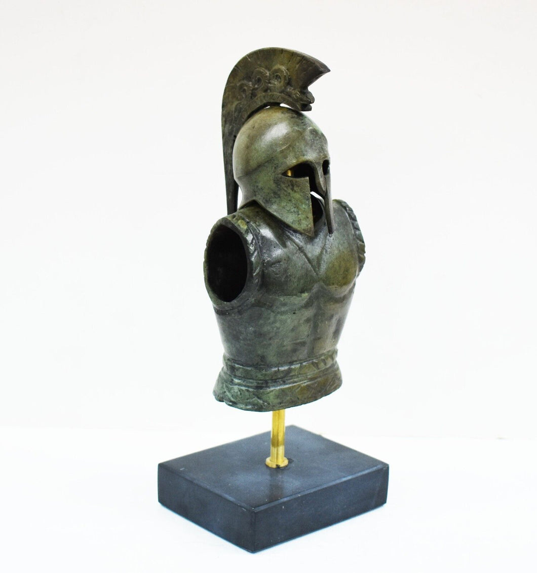 Greek Spartan Corinthian Bronze Helmet Armor mini set - Hoplite soldier infantry